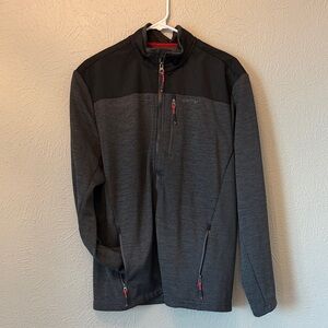 Orvis Gray Jacket with Red Trim
